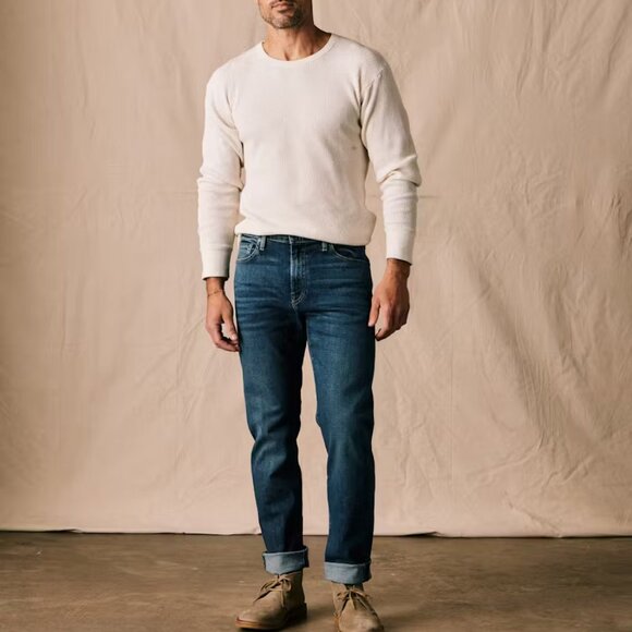 Flint and Tinder Everyday Stretch Denim - HB Slim - Atlantic - 34" x 32" - Picture 2 of 3